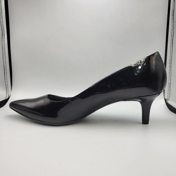 Dexflex Comfort Black Patent Leather Pumps Heels Sz 9 - Picture 8 of 11
